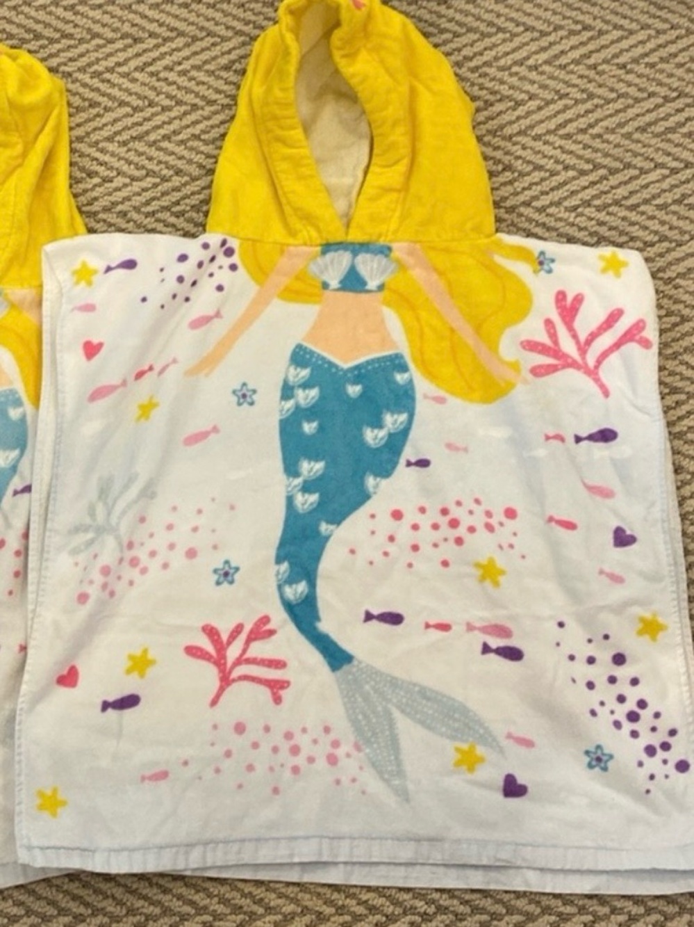 Mermaid hooded towel